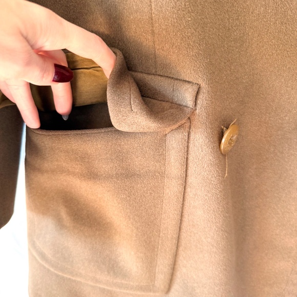 Vintage 1940s Military Wool Coat: Kahn Tailoring, Mens Small - Picture 8 of 13